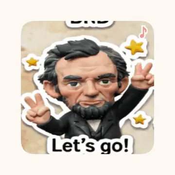 Animated meme sticker saying Let's go